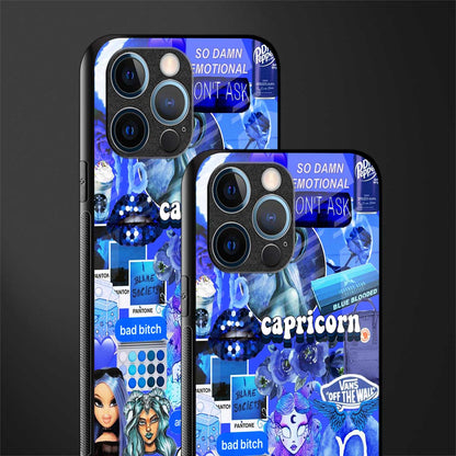 capricorn aesthetic collage glass case for iphone 12 pro image-2