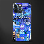 capricorn aesthetic collage glass case for iphone 12 pro image
