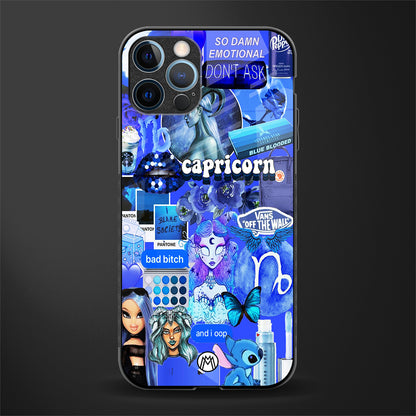 capricorn aesthetic collage glass case for iphone 12 pro max image