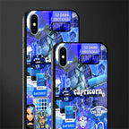 capricorn aesthetic collage glass case for iphone xs max image-2