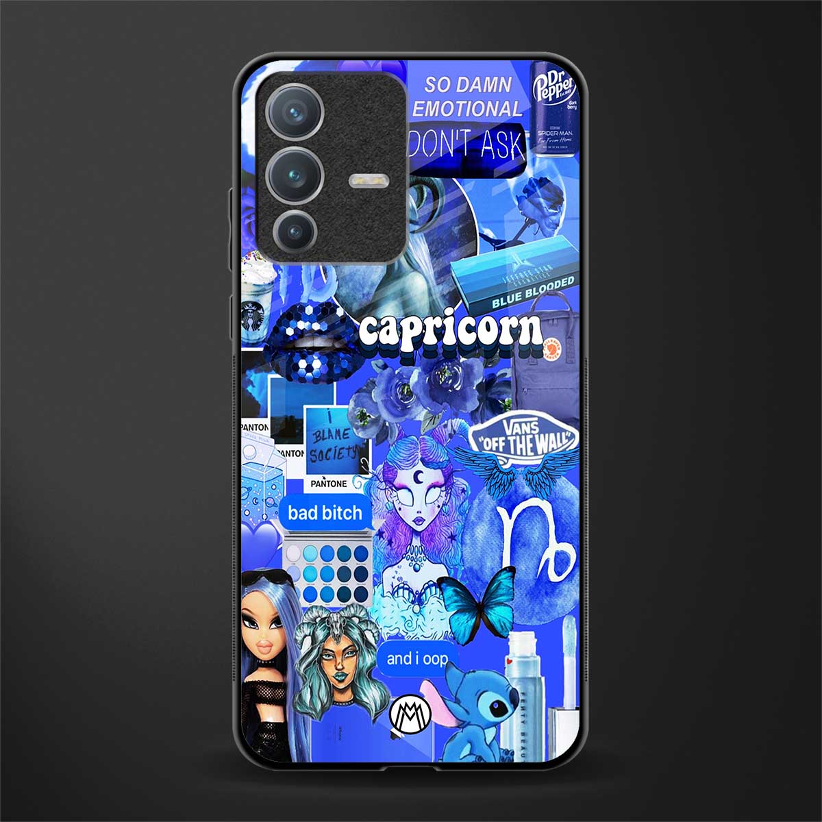 capricorn aesthetic collage glass case for vivo v23 pro 5g image