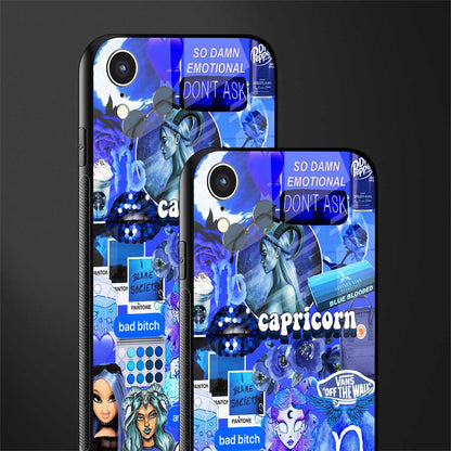 capricorn aesthetic collage glass case for iphone xr image-2