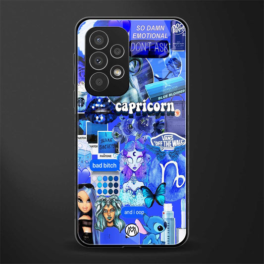 capricorn aesthetic collage back phone cover | glass case for samsung galaxy a53 5g