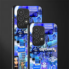 capricorn aesthetic collage back phone cover | glass case for samsung galaxy a73 5g