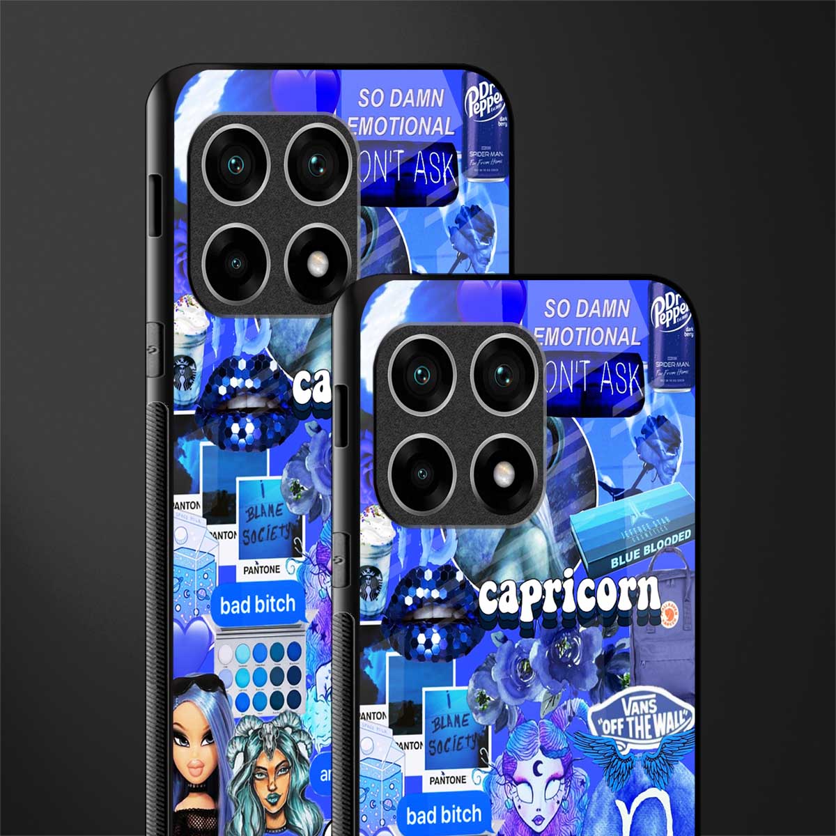 capricorn aesthetic collage glass case for oneplus 10 pro 5g image-2