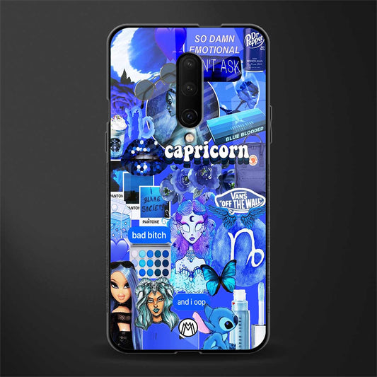 capricorn aesthetic collage glass case for oneplus 7 pro image
