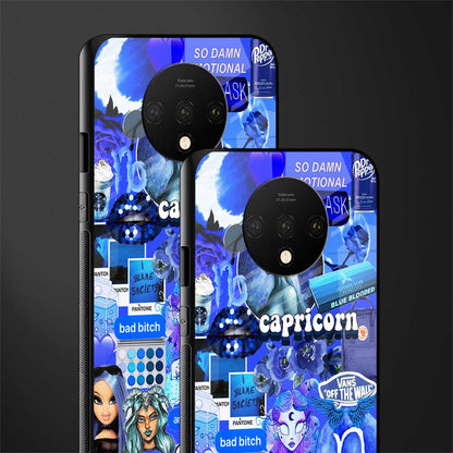 capricorn aesthetic collage glass case for oneplus 7t image-2