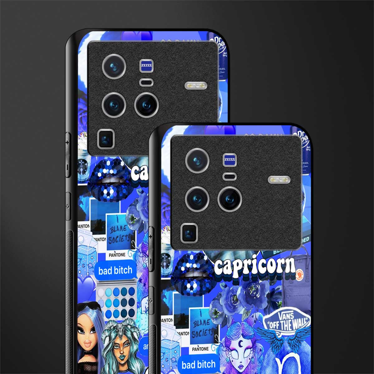 capricorn aesthetic collage glass case for vivo x80 pro 5g image-2