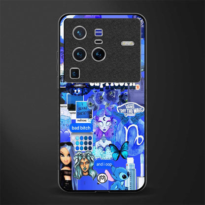 capricorn aesthetic collage glass case for vivo x80 pro 5g image