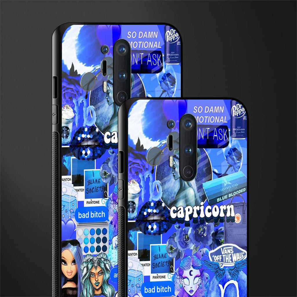 capricorn aesthetic collage glass case for oneplus 8 pro image-2