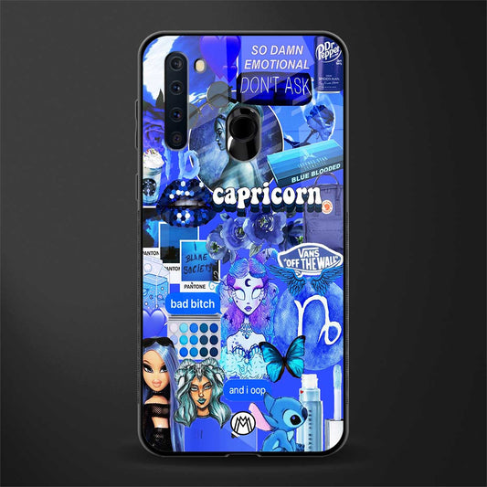 capricorn aesthetic collage glass case for samsung a21 image