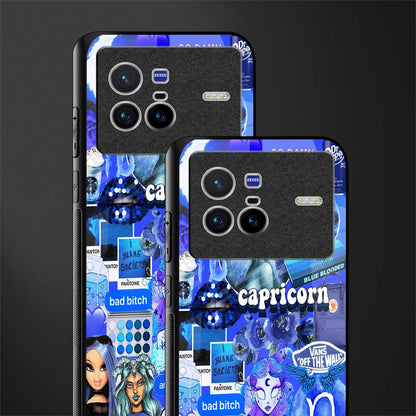 capricorn aesthetic collage glass case for vivo x80 image-2