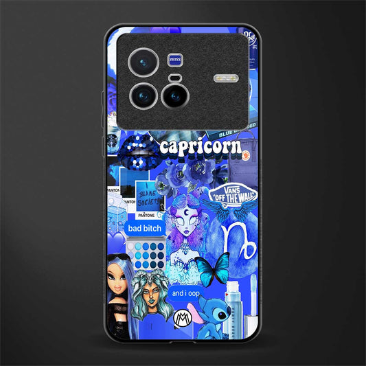 capricorn aesthetic collage glass case for vivo x80 image