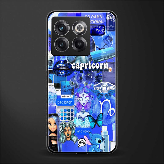 capricorn aesthetic collage back phone cover | glass case for oneplus 10t