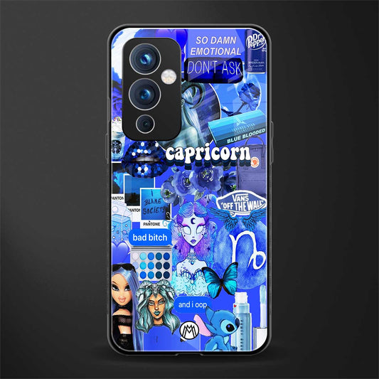 capricorn aesthetic collage back phone cover | glass case for oneplus 9