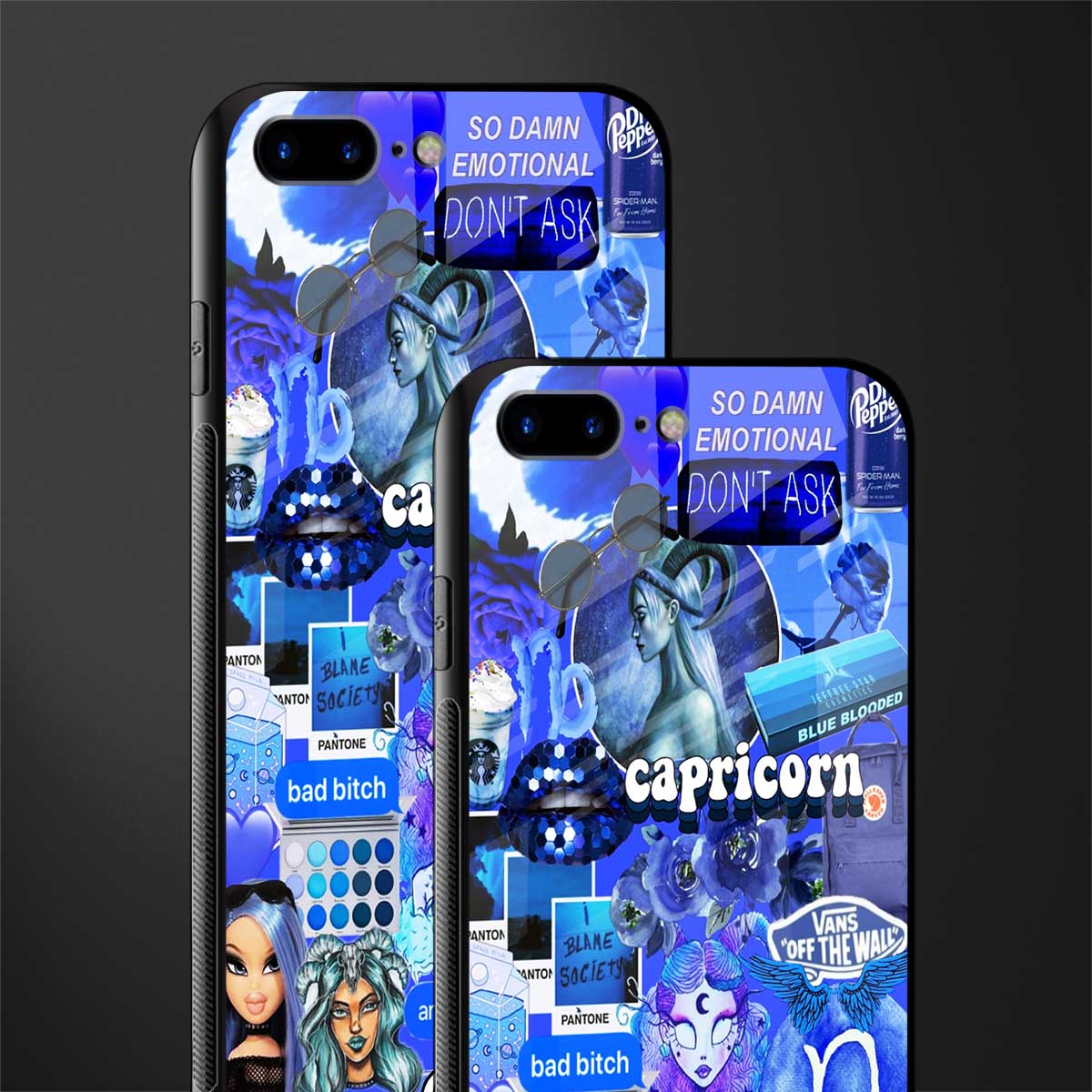 capricorn aesthetic collage glass case for iphone 8 plus image-2