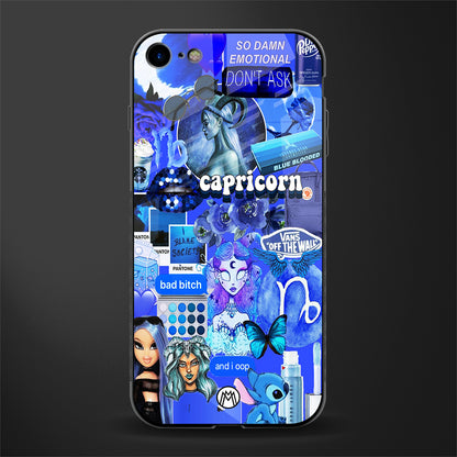 capricorn aesthetic collage glass case for iphone 8 image