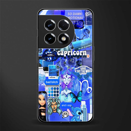 capricorn aesthetic collage back phone cover | glass case for oneplus 11r