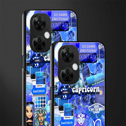 capricorn aesthetic collage back phone cover | glass case for oneplus nord ce 3 lite