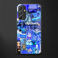 capricorn aesthetic collage back phone cover | glass case for samsung galaxy a54 5g