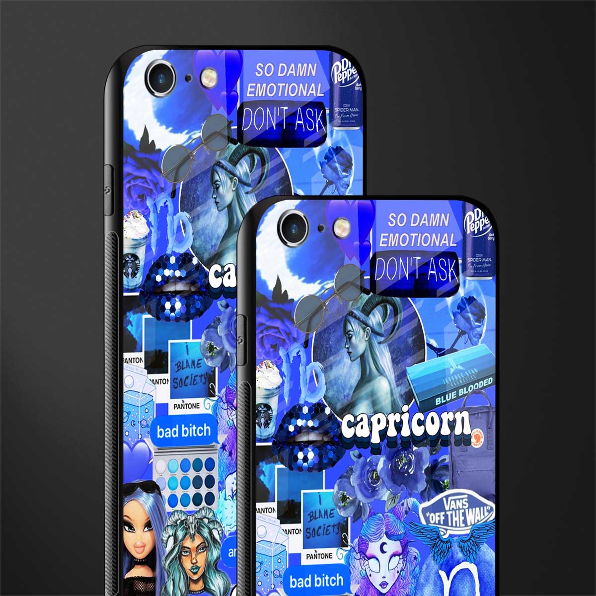 capricorn aesthetic collage glass case for iphone 6 image-2