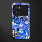 capricorn aesthetic collage back phone cover | glass case for iQOO 9 Pro