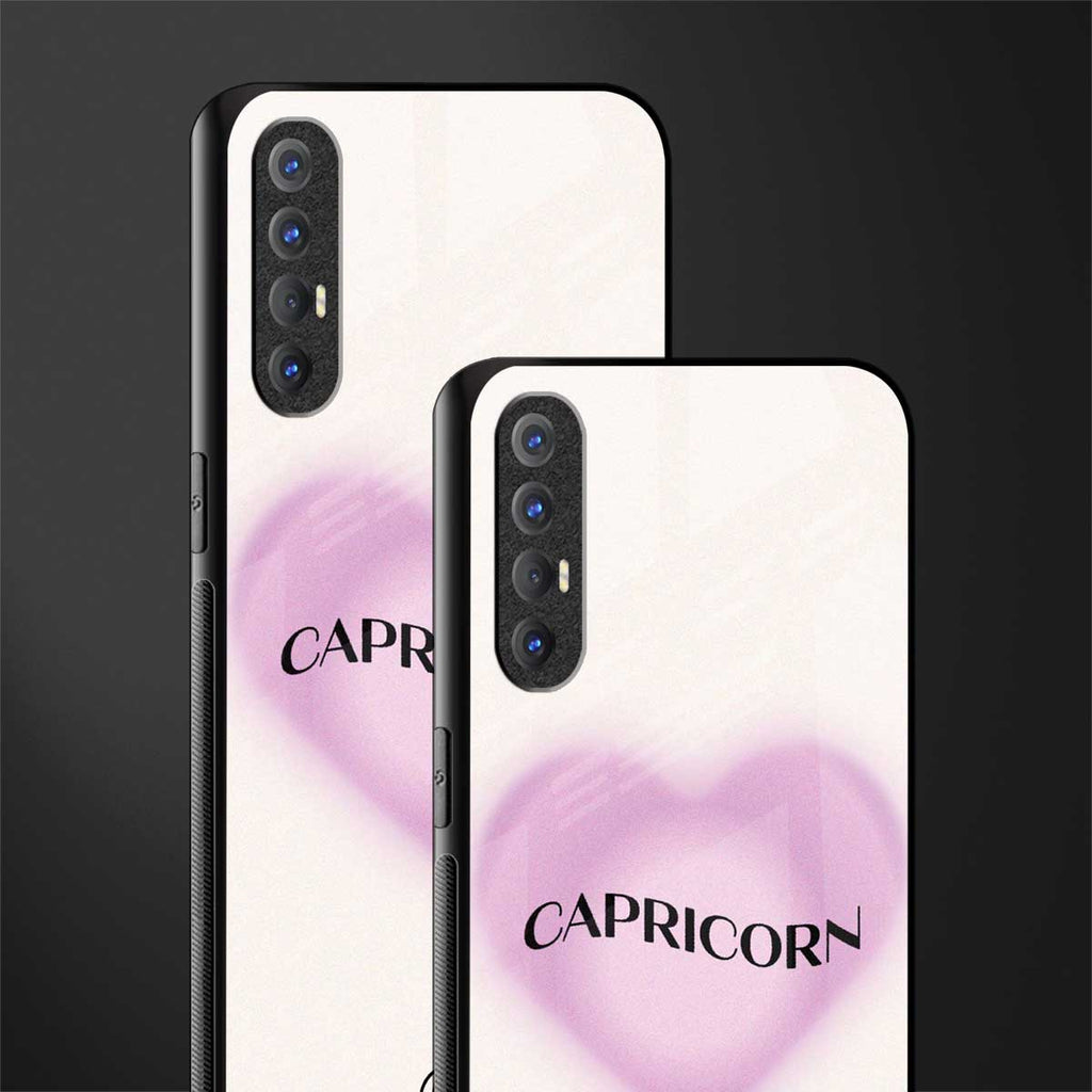 capricorn minimalistic glass case for oppo reno 3 pro image-2