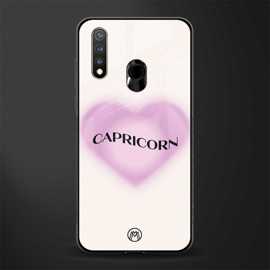 capricorn minimalistic glass case for vivo u20 image