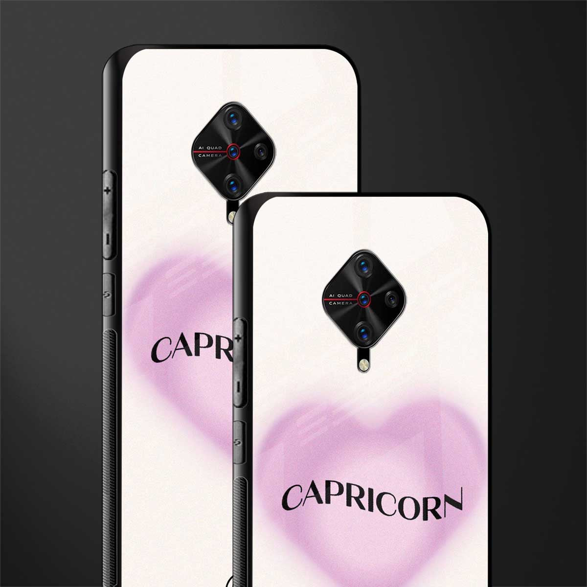 capricorn minimalistic glass case for vivo s1 pro image-2