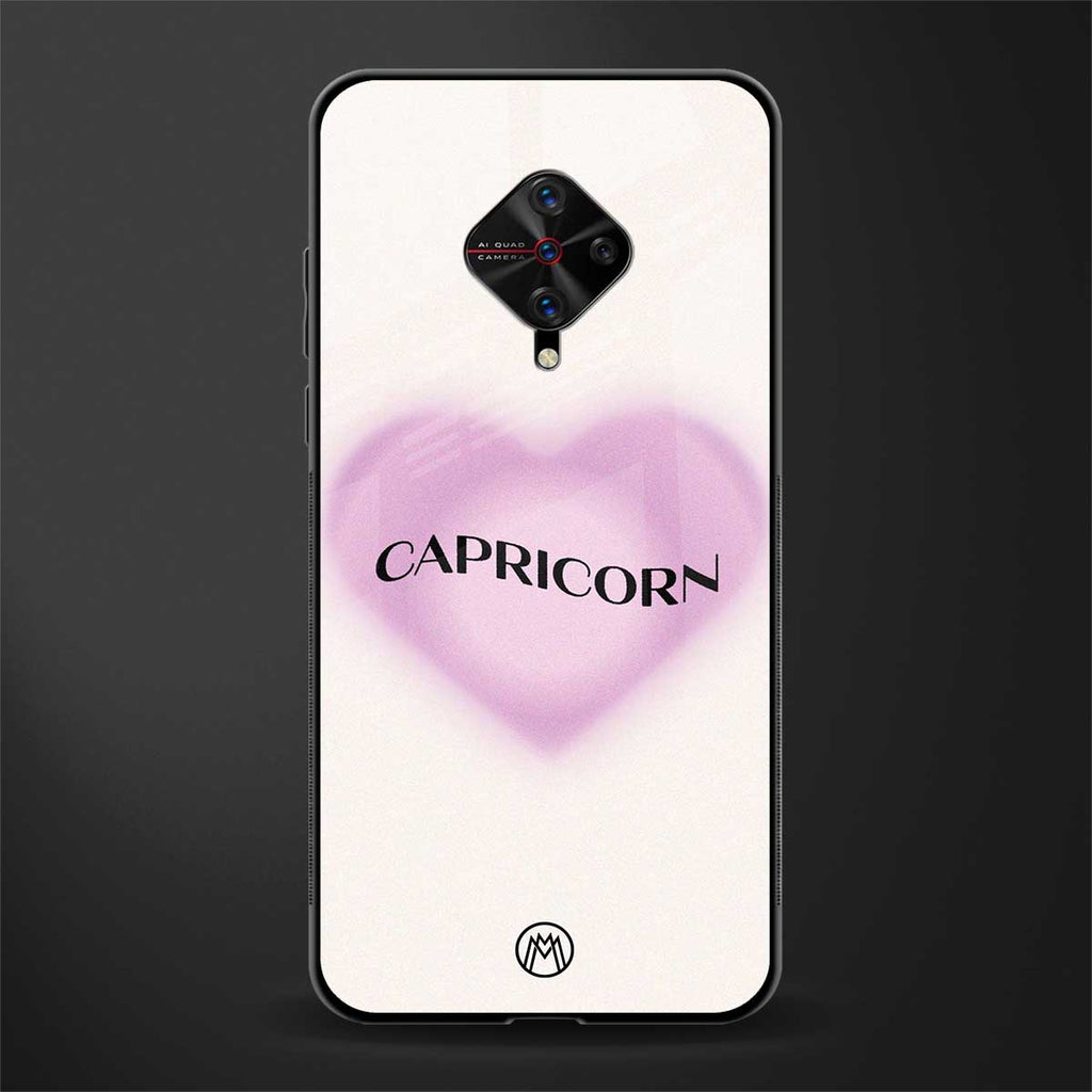 capricorn minimalistic glass case for vivo s1 pro image