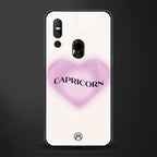 capricorn minimalistic glass case for vivo v15 image