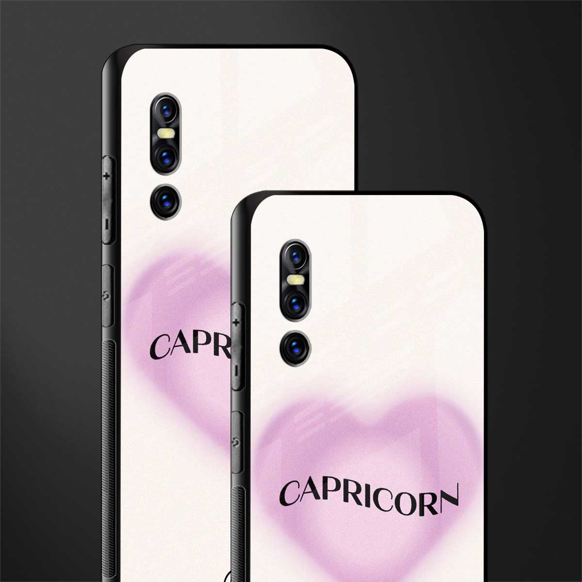 capricorn minimalistic glass case for vivo v15 pro image-2
