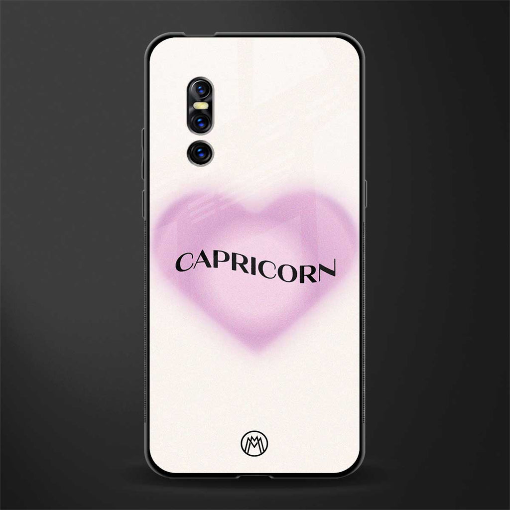 capricorn minimalistic glass case for vivo v15 pro image