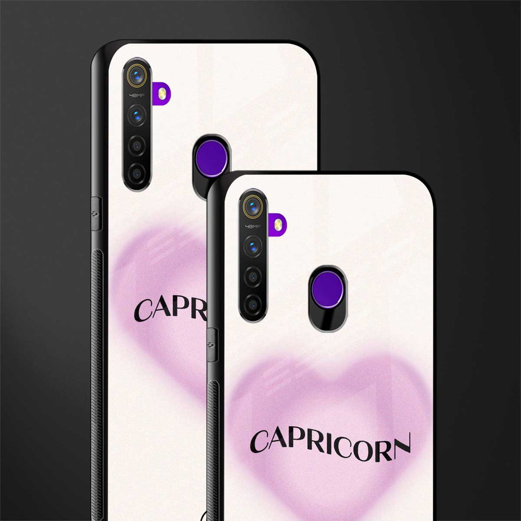 capricorn minimalistic glass case for realme 5 pro image-2