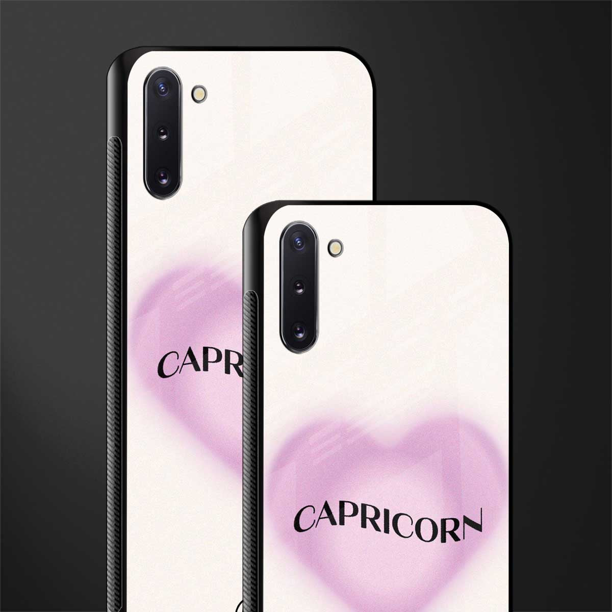 capricorn minimalistic glass case for samsung galaxy note 10 image-2