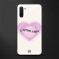 capricorn minimalistic glass case for samsung galaxy note 10 image