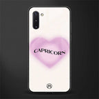 capricorn minimalistic glass case for samsung galaxy note 10 image