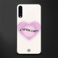 capricorn minimalistic glass case for samsung galaxy a70 image