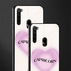 capricorn minimalistic glass case for redmi note 8 image-2