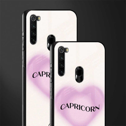 capricorn minimalistic glass case for redmi note 8 image-2
