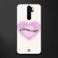 capricorn minimalistic glass case for redmi note 8 pro image