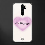 capricorn minimalistic glass case for redmi note 8 pro image