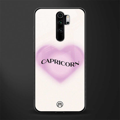 capricorn minimalistic glass case for redmi note 8 pro image