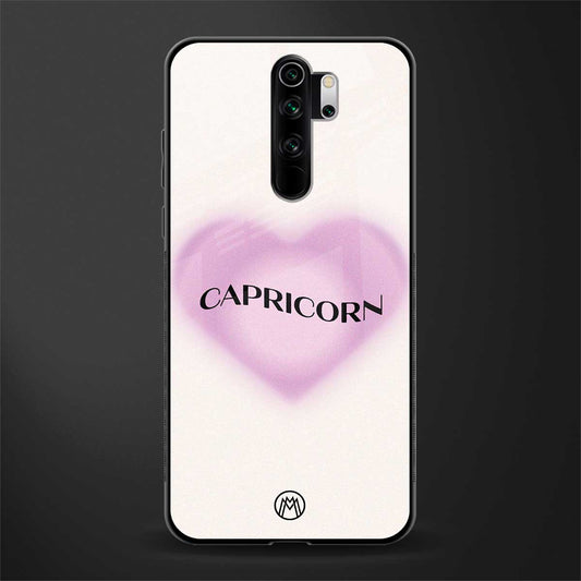 capricorn minimalistic glass case for redmi note 8 pro image