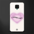 capricorn minimalistic glass case for redmi note 9 pro image