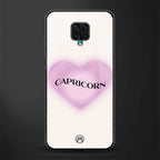 capricorn minimalistic glass case for redmi note 9 pro image
