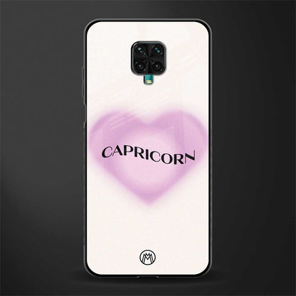capricorn minimalistic glass case for redmi note 9 pro image
