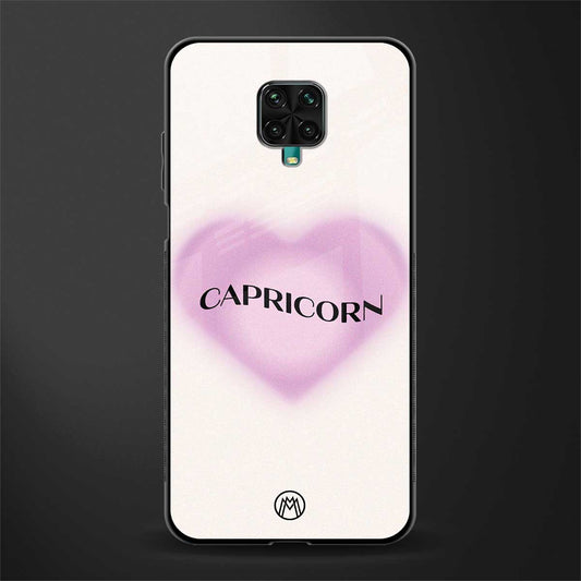 capricorn minimalistic glass case for redmi note 9 pro max image