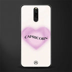 capricorn minimalistic glass case for redmi 8 image