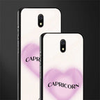capricorn minimalistic glass case for redmi 8a image-2